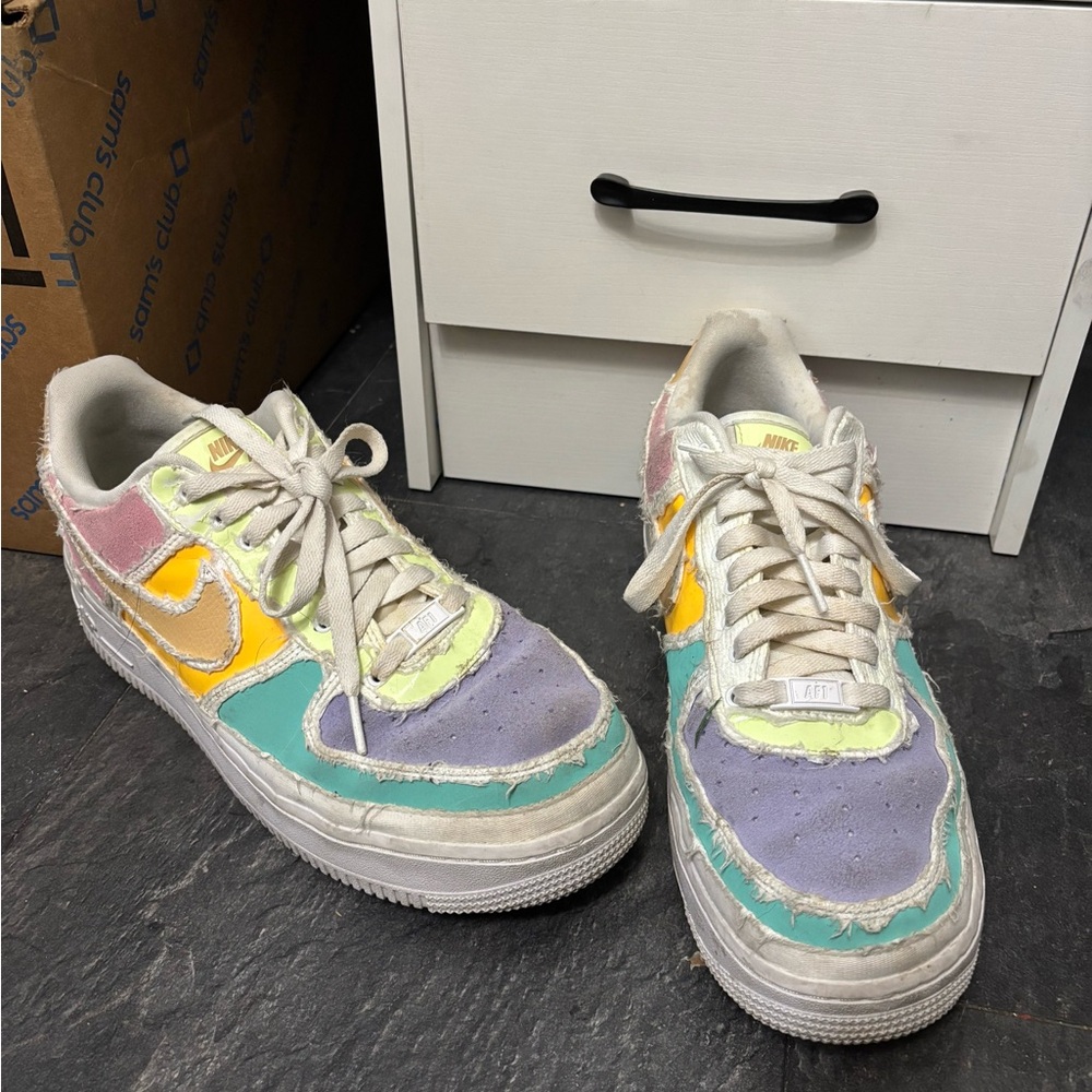 Nike Multicolor Patchwork Sneakers - image 1